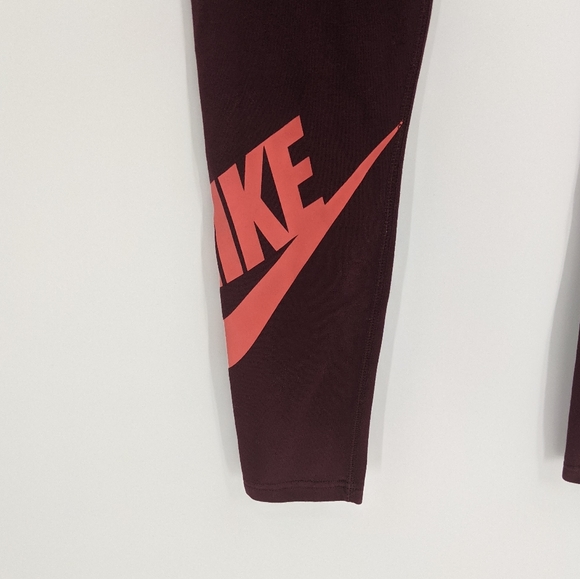 Nike Leg-A-See Purple Logo Full Length Leggings - Picture 6 of 10